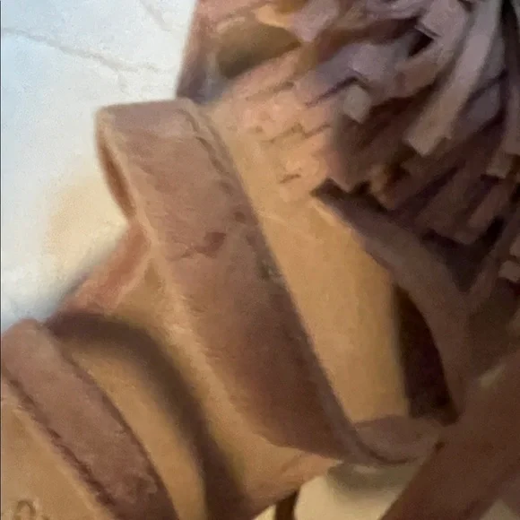 Madewell Suede Ankle-Tie Pom-Pom Sandals - Picture 4 of 4